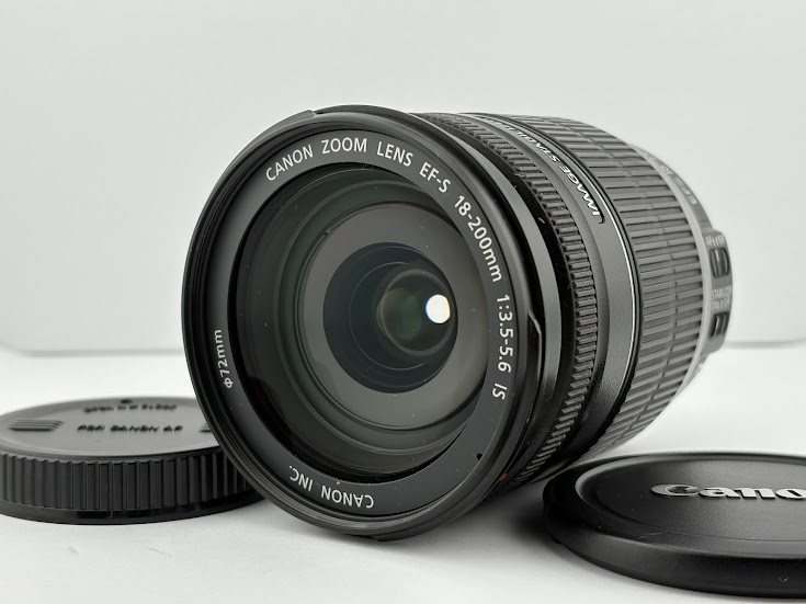 ★極上品★キヤノン CANON EF-S 18-200mm F3.5-5.6 IS ★前後キャップ付 ★ #1228-7