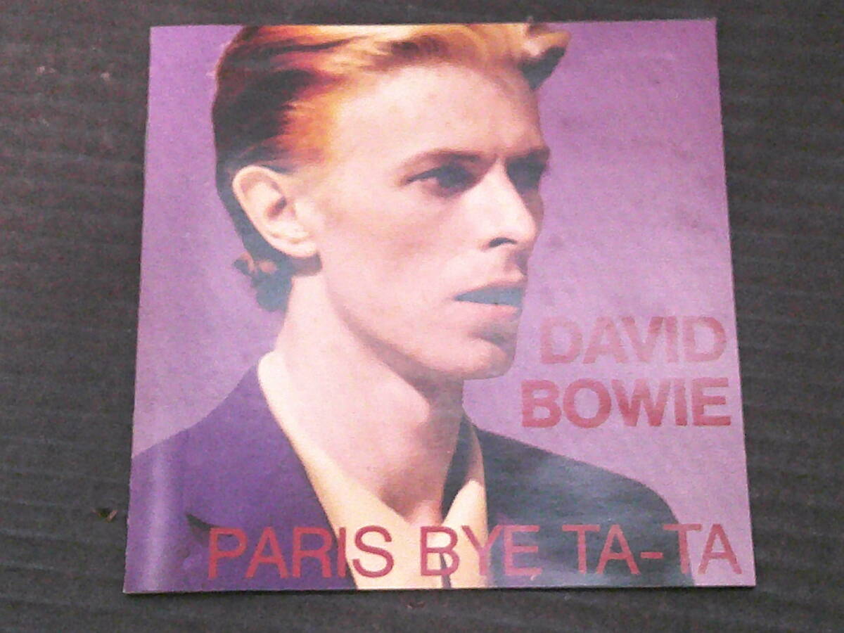 DAVID BOWIE/デビッド・ボウイ ライブ「PARIS BYE TA-TA」CD