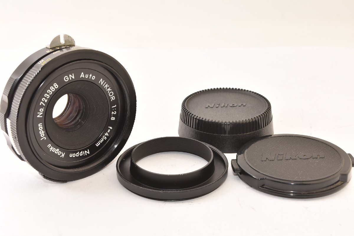 ★美品★ Nikon ニコン GN Auto NIKKOR 45mm F2.8 フード付き 2512079
