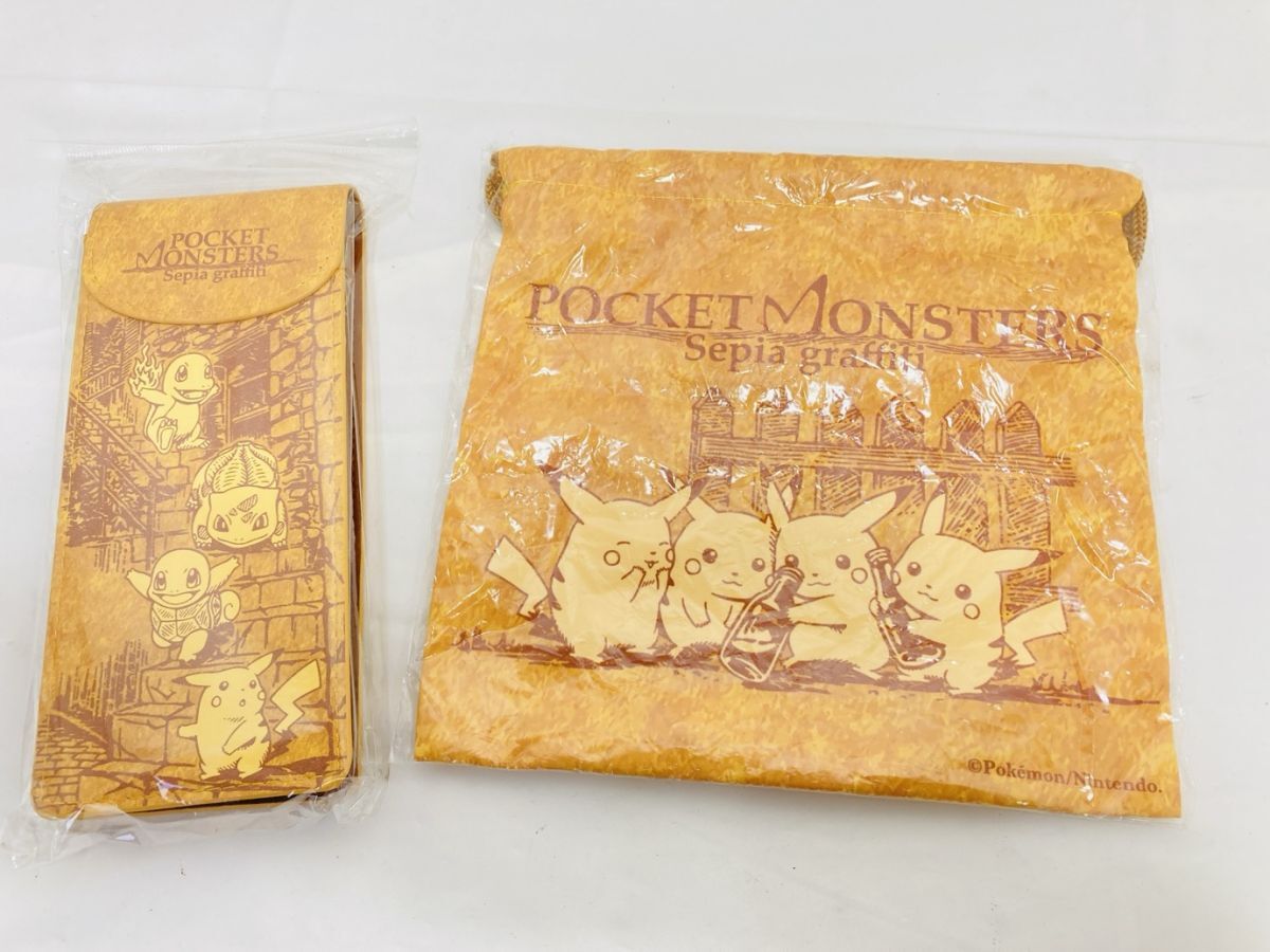 未開封 ポケットモンスター セピアグラフィティ マルチポーチ 巾着 セット TT-251205002