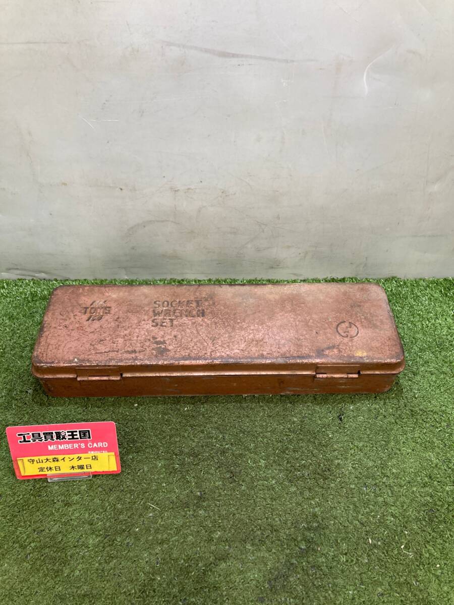 【中古品】【0921】★トネ(TONE) ソケットレンチセット 差込角12.7mm(1/2") 750M 内容17点 シルバー　ITR590OOCYL2