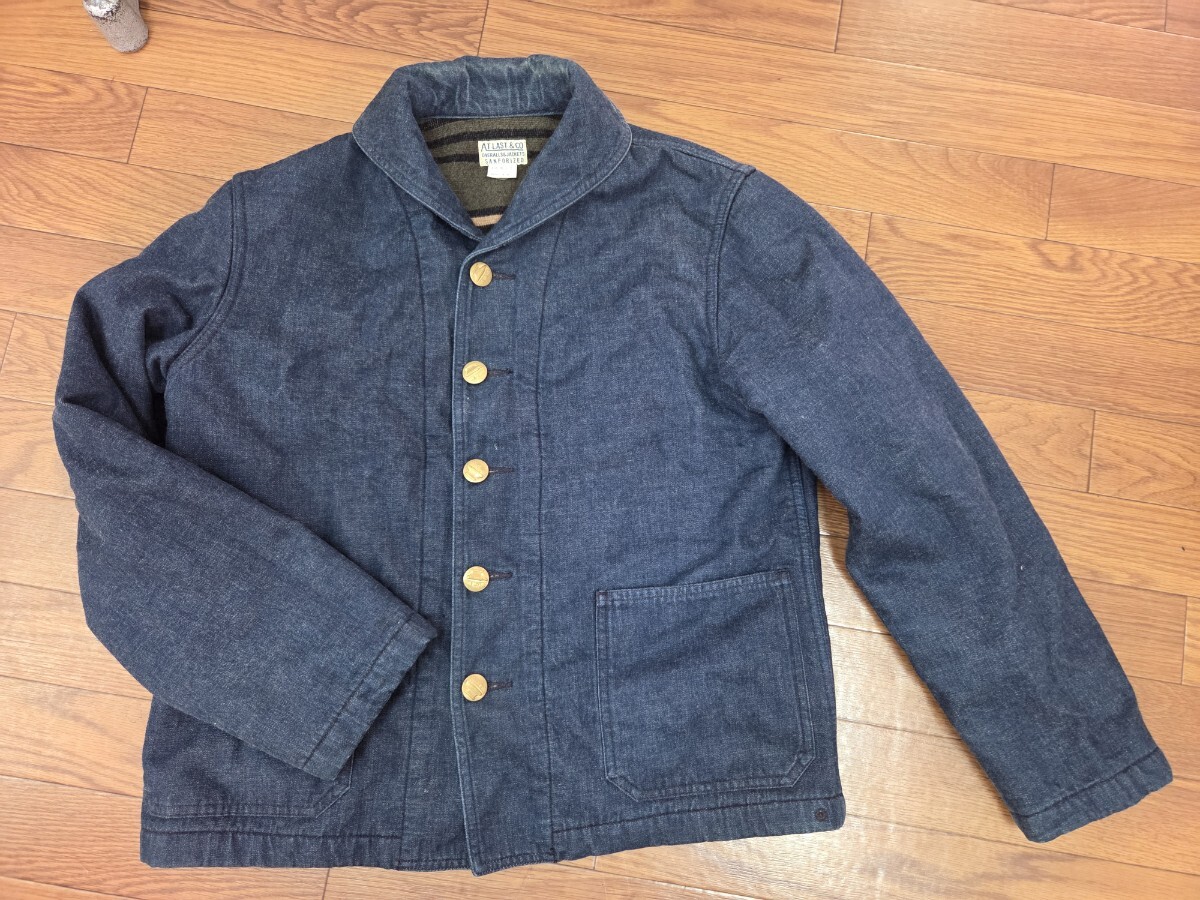 初期ATLAST&CO SAILOR COVERALL Lot.624 38 ブランケット　ショールカラーカバーオール　USN デッキジャケット ブッチャープロダクツ