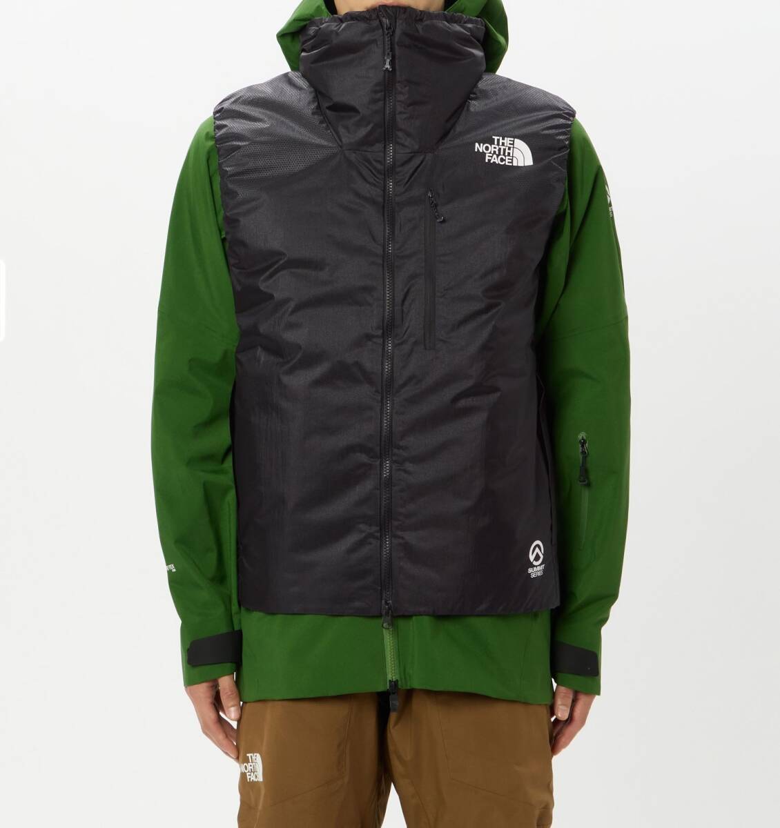 ノースフェイス　ヘッジオーバーベスト　冬山登山　バックカントリー　BC パウダー　XXLサイズ　　BLACK