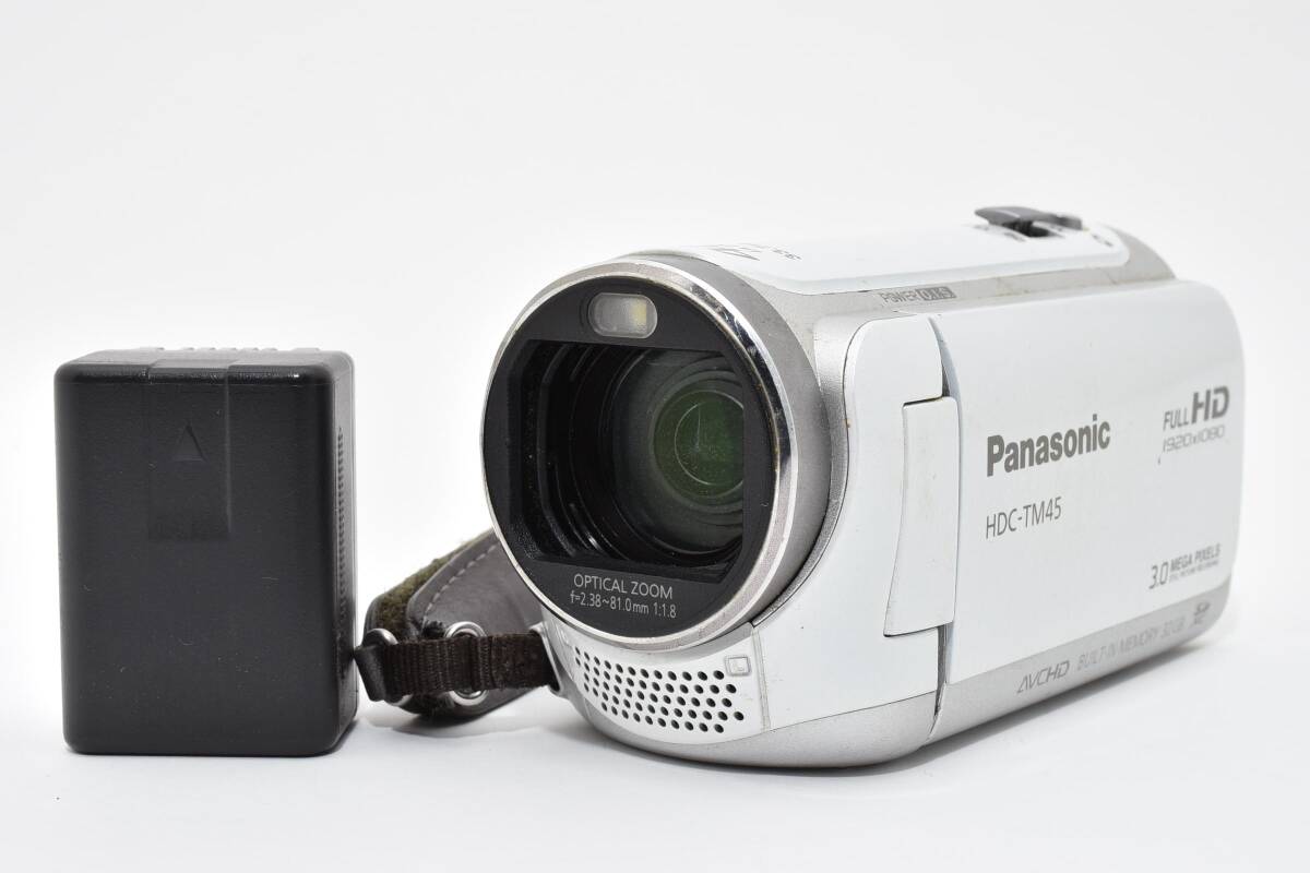 ★基本動作確認済み★ パナソニック Panasonic ビデオカメラ HDC-TM45 ホワイト