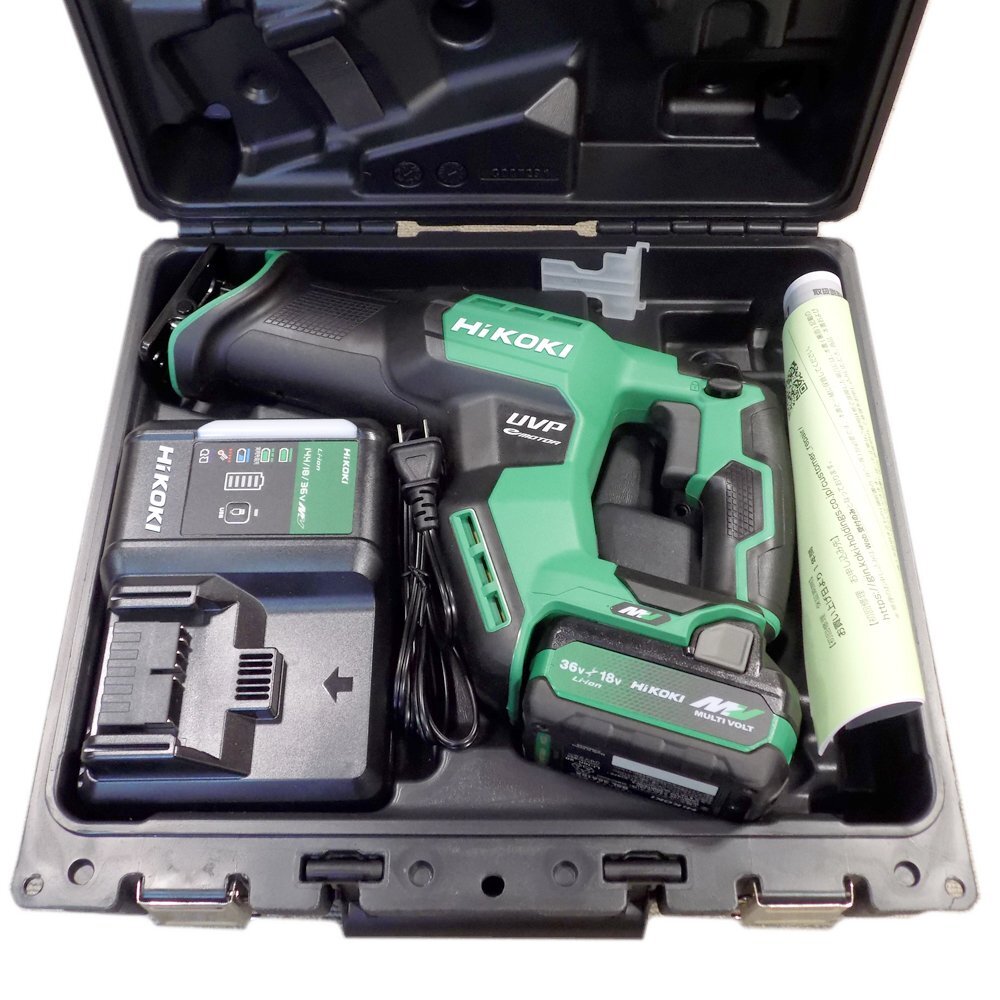 未使用品★ハイコーキ HiKOKI マルチボルト 36V コードレスセーバソー CR36DMA XPZ ■電池（BSL36A18X）1個付き