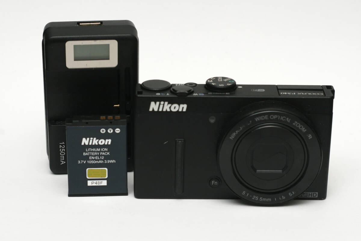 【極上美品】 Nikon COOLPIX P340 [black] 1/1.7 Sensor F1.8 動作確認済 [MINT / Tested] #145