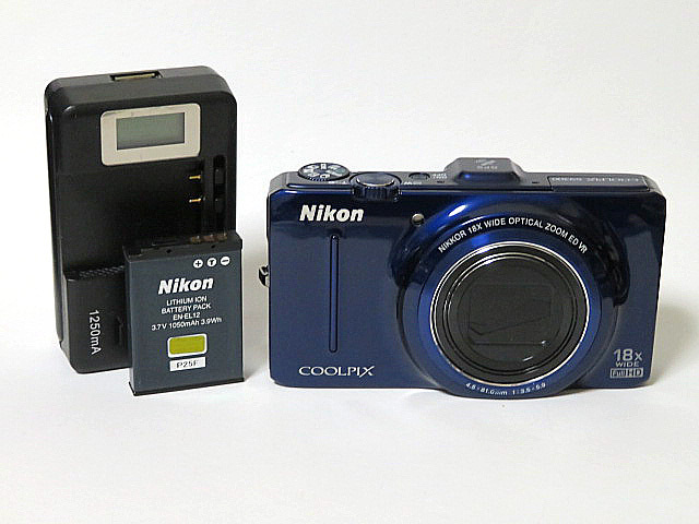 【極上美品】 Nikon COOLPIX S9300 [Navy Blue] 動作確認済 [MINT / Tested #59