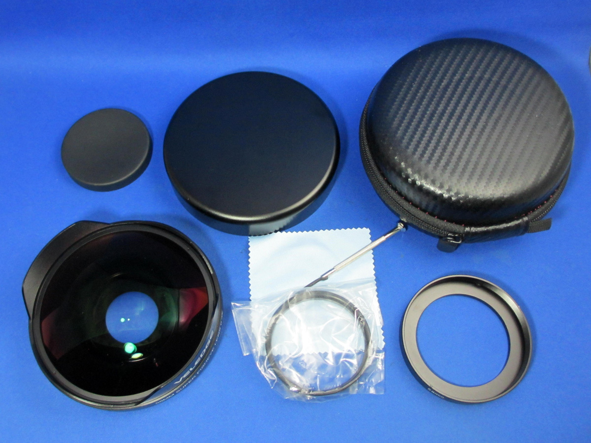 新品未使用 VELEDGE 58mm SUPER FISHEYE LENS 0.3X OPTEKA DCR-VX2100 DCR-VX2000 THRASHER SK8 INDEPENDENT ウルトラフィッシュアイレンズ