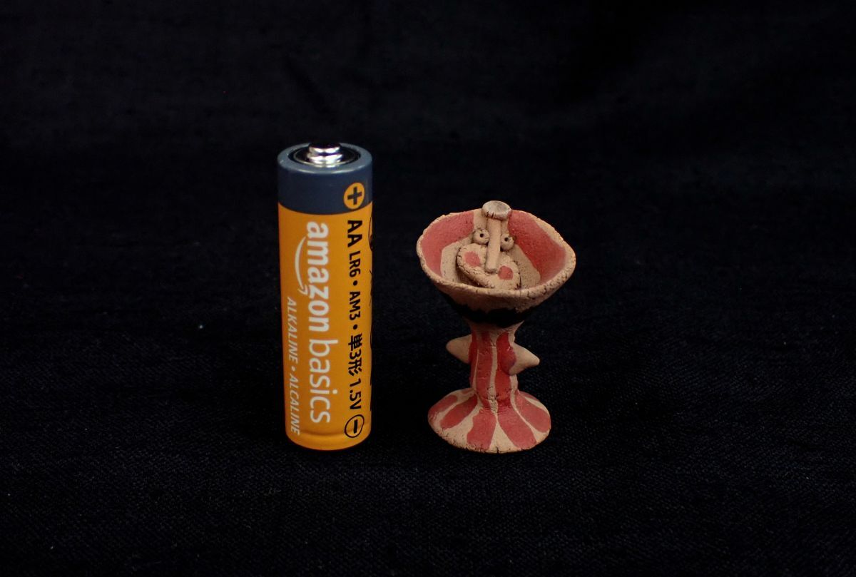 ▲05 久保田馨 頓珍漢人形/トンチンカン人形(約3.5cm)▲土人形/長崎/民芸品/郷土玩具/消費税0円