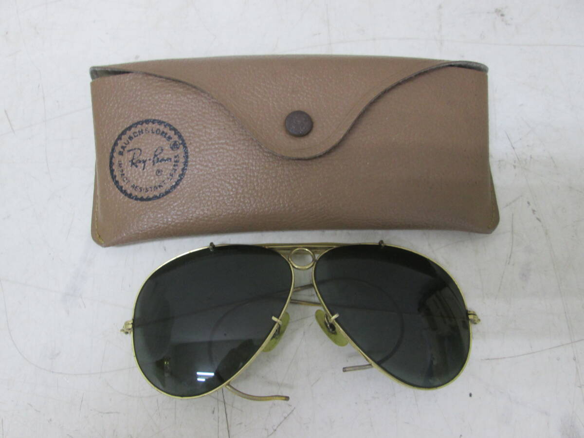 (6)☆現状品 Ray-Ban レイバン サングラス シューター ティアドロップ ケース付属 USA