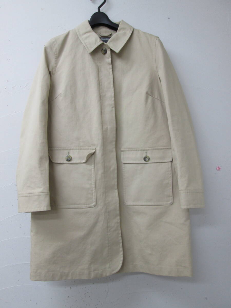 (5)♪Eddie Bauer エディーバウアー レディース 綿100％ コート 中綿キルティング ライナー付き サイズPM ベージュ系