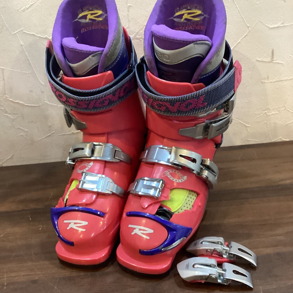 ロシニョール　ROSSIGNOL スキーブーツ　サイズ22.5 ※破損あり　【15101】（12）
