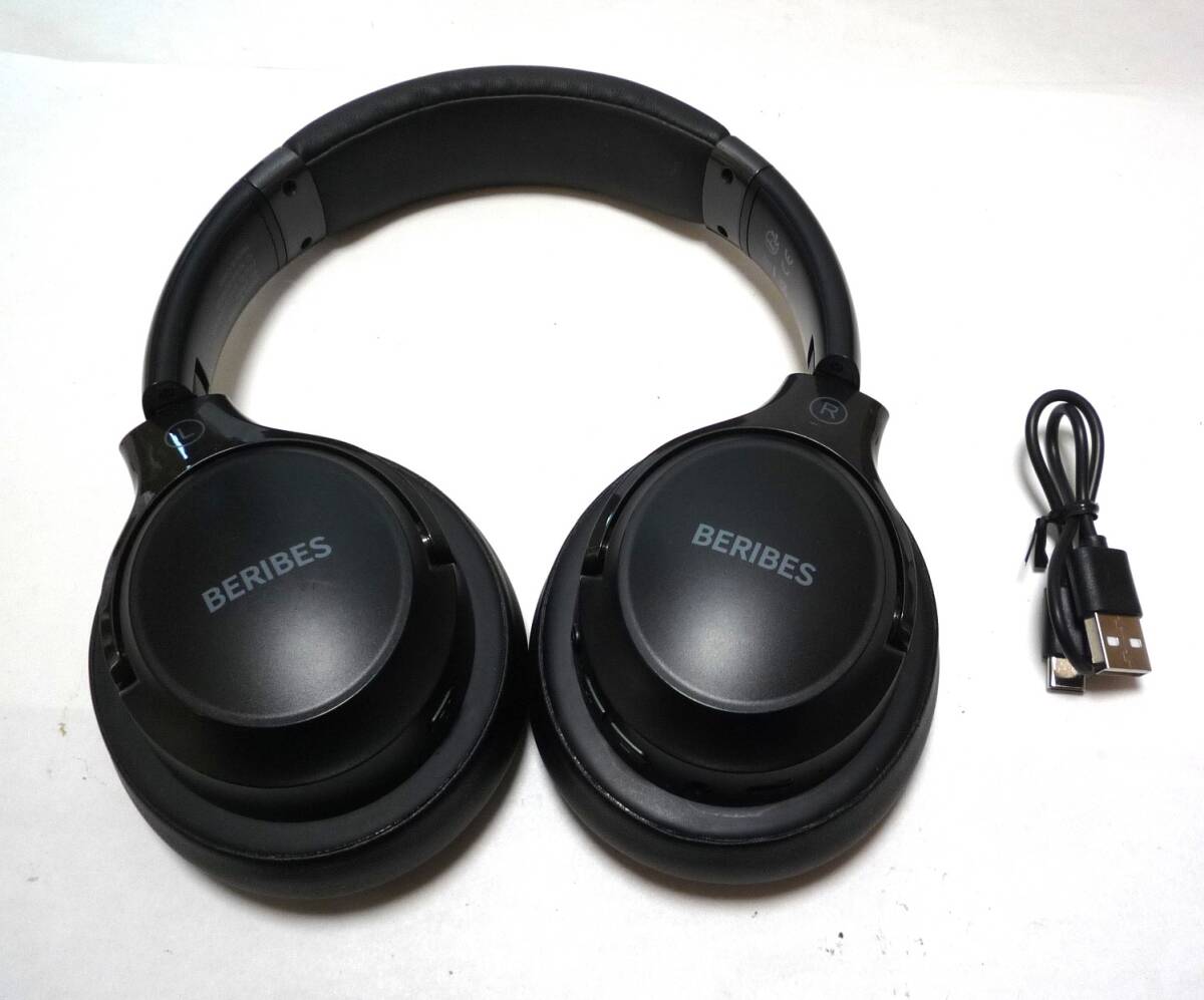 【現状品】BERIBES ヘッドホン bluetooth ワイヤレスヘッドフォン Bluetooth5.3 HIFIステレオ 有線 無線 両用 遮音 密閉型