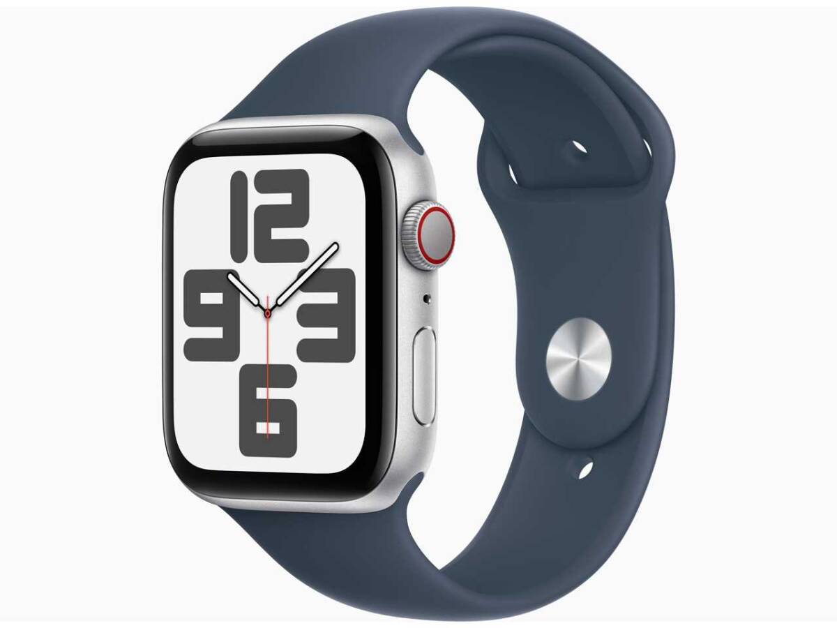 ◆新品未開封 アップル Apple Watch SE 第2世代 GPS+Cellularモデル 44mm MRHJ3J/A [アルミケース/ストームブルースポーツバンド M/L] 保付