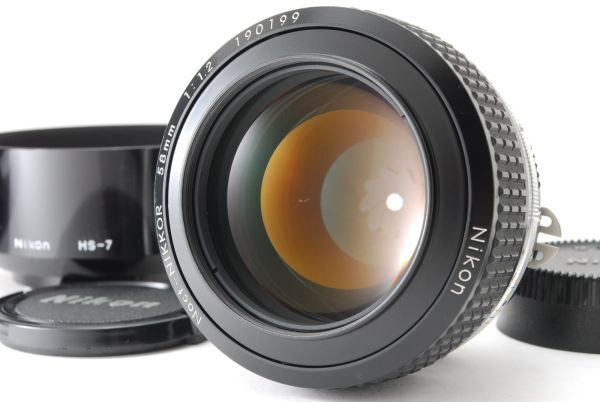 [CLA/A- Mint] Nikon Ai-S Noct-NIKKOR 58mm f/1.2 Prime Lens HS-7 From JAPAN 9738