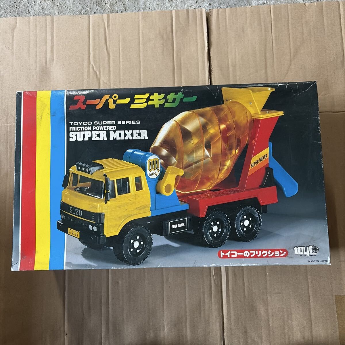 新品　デッドストック　倉庫保管品　レトロ　当時物　トイコーのフリクション　toyco スーパーミキサー　SUPER MIXER FRICTION POWERED