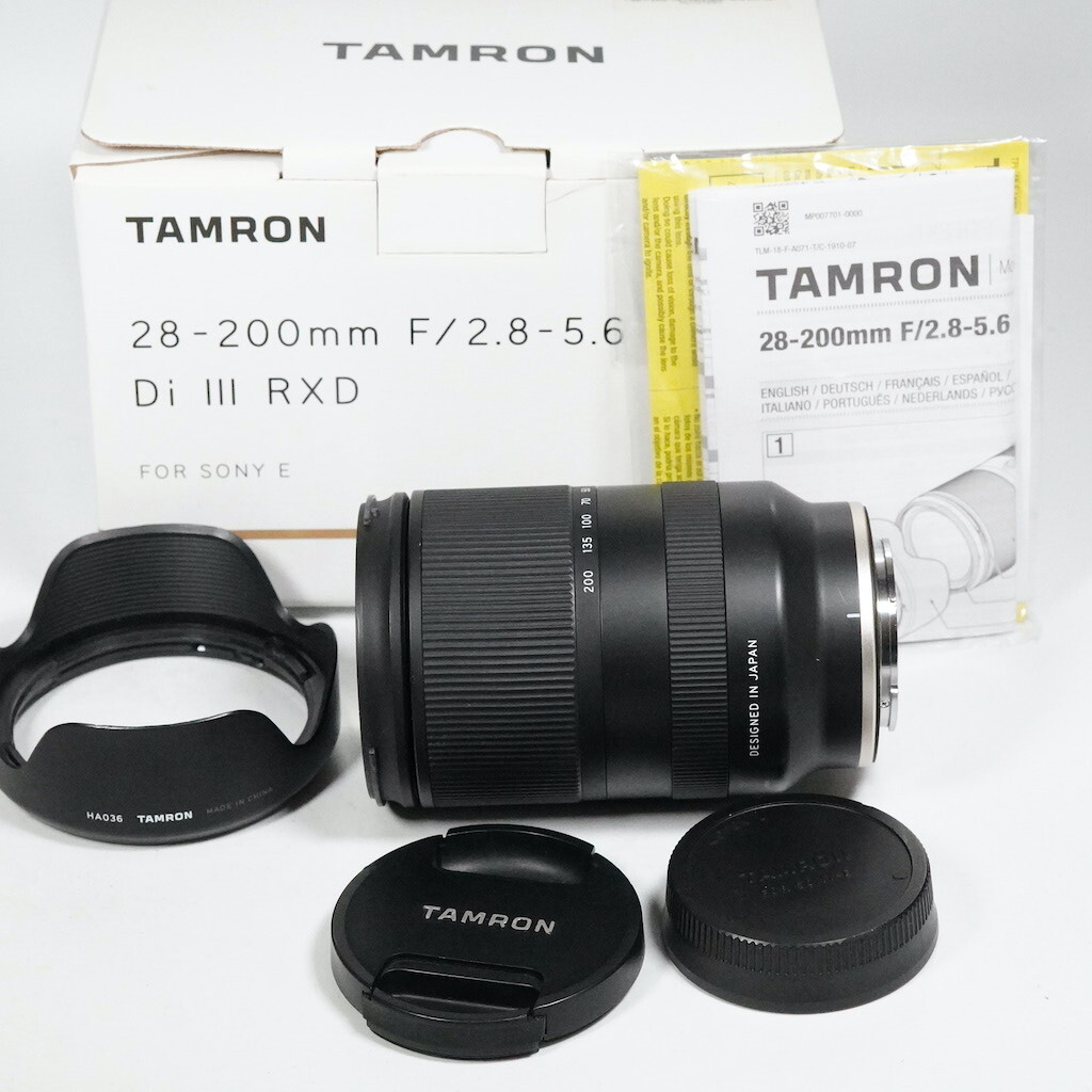 TAMRON 28-200mm F/2.8-5.6 Di III RXD A071 Eマウント /2524 元箱 動作OK 返金保証