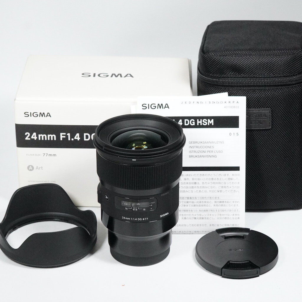 SIGMA 24mm F1.4 DG HSM Art Eマウント 元箱 /2526動作OK 返金保証