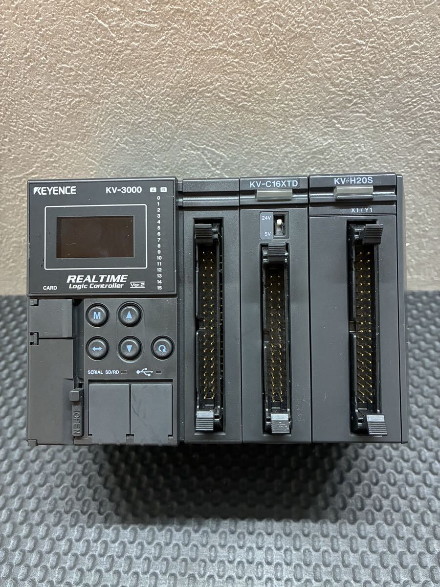 ★通電確認済み★KEYENCE キーエンス CPUユニット KV-3000 KV-C16XTD KV-H20S