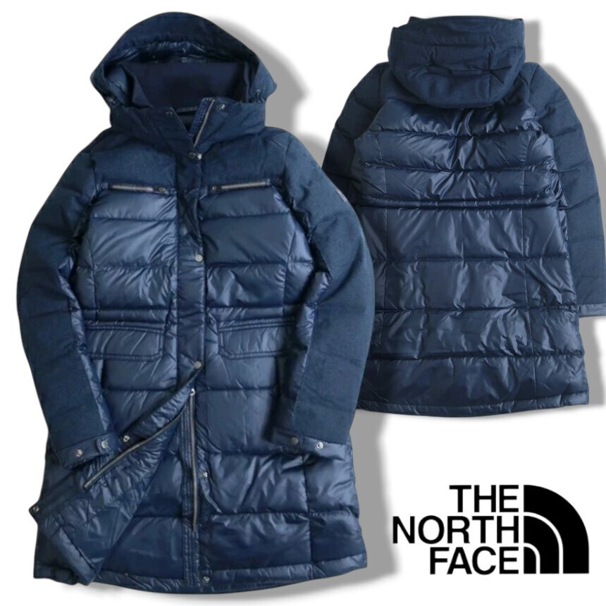 THE NORTH FACE ノースフェイス 新品 定価4.4万 耐久撥水DWRSUPERIOR GOOSE DOWN フーデッド ダウンコート G82 INK 90/M ▲052▼20401k02