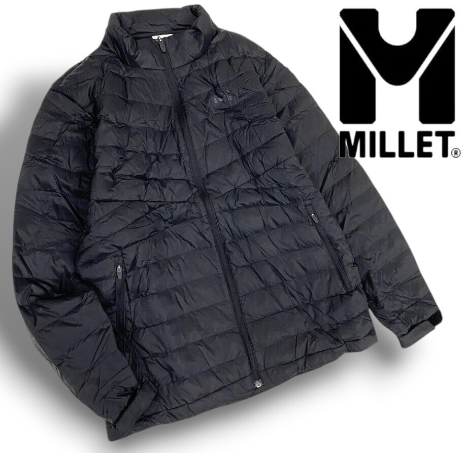 MILLET ミレー 新品 軽量 ダックダウン使用 ライトダウン ダウンジャケット インナーダウン 40216 ブラック 100/L▲050▼51216m01
