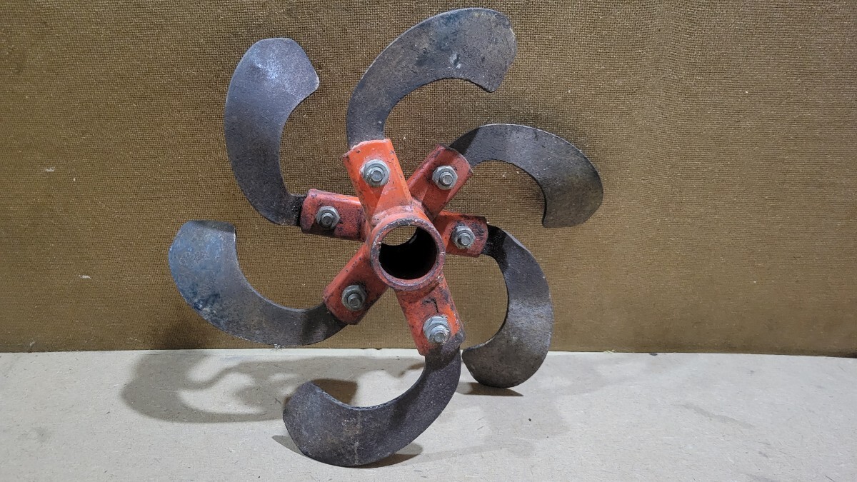 農業用機械 ロータリー 丸軸 爪 農業用 耕運機 管理機用 左のみ パーツ 部品 農機具