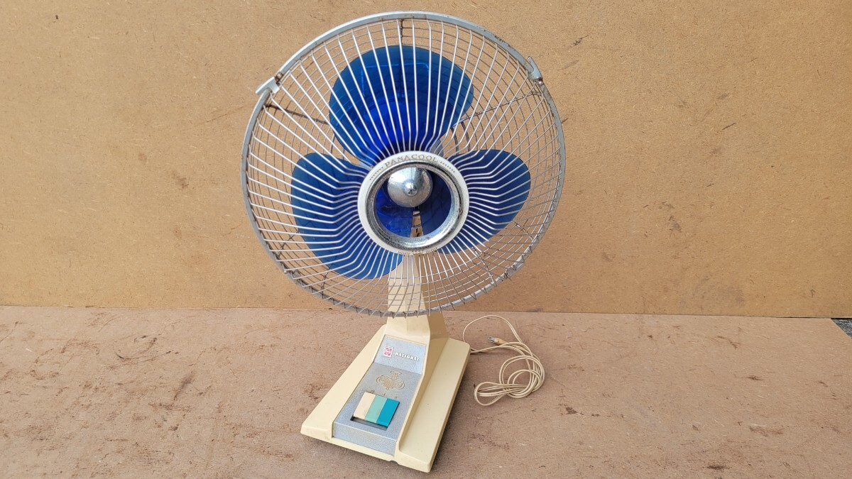 NATIONAL F-30CG ３０ｃｍ ３枚羽 扇風機 昭和 レトロ アンティーク 動作確認済み中古品