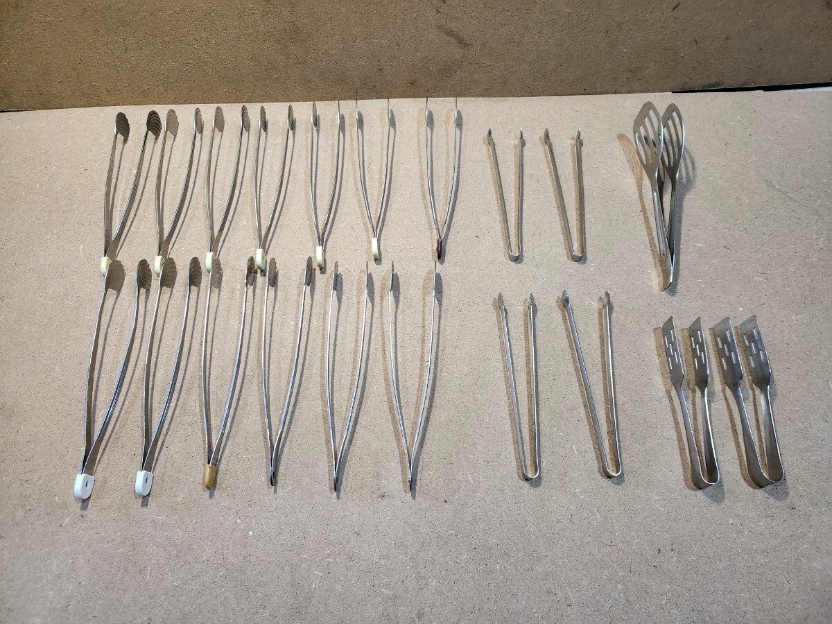 ステンレス製トング トング 20点セット売り 飲食店 業務用 調理用器具 18-8