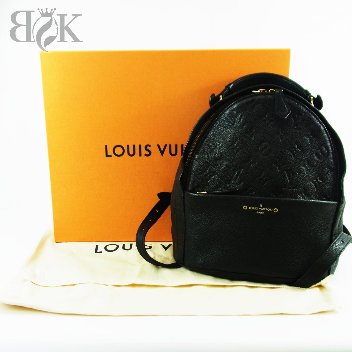 ヴィトン ソルボンヌ M44016 モノグラムアンプラント リュックサック バックパック CA3118 ブラック LOUIS VUITTON ■
