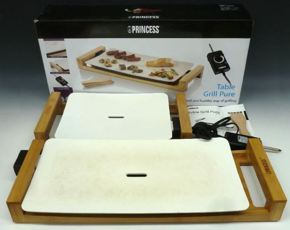 [ZEROnet] PRINCESS プリンセス テーブルグリル・ピュア 103030 ホットプレート 家庭用 調理家電 動作確認済み 2点セット ★R712-34