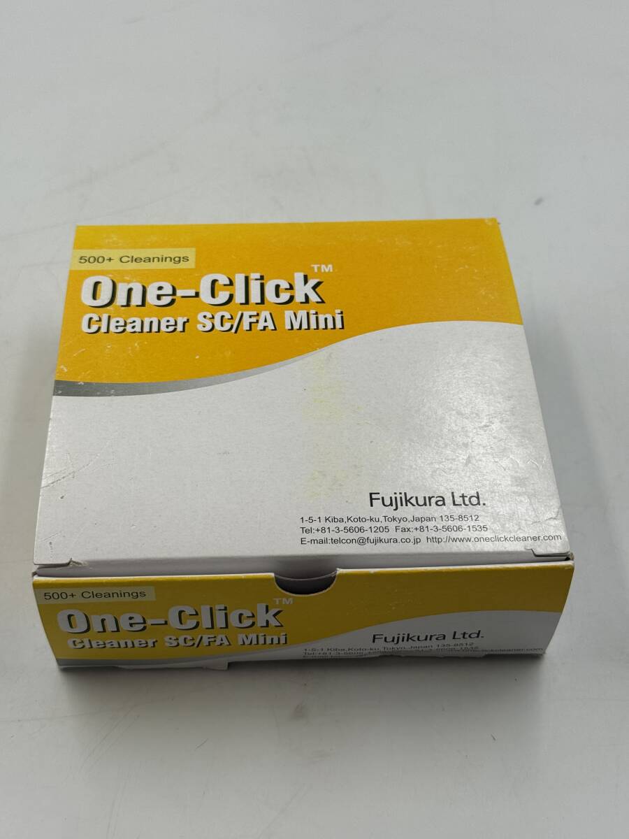 【未使用品】 Fujikura フジクラ One-Click Cleaner SC/FA Mini ワンクリッククリーナーミニ 5点 セット 光コネクタ 光ファイバー F3541