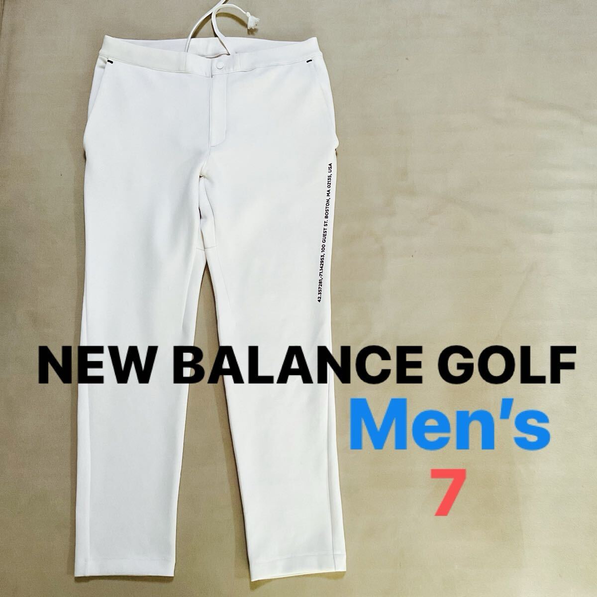 【美品】NEW BALANCE GOLF ニューバランスゴルフ　メンズ7 XL相当　ストレッチパンツ　ゴルフストレッチパンツ　ゴ ゴルフウェア