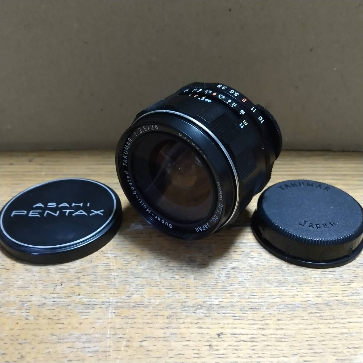 【良品中古】★ASAHI PENTAX Super-multi-coated TAKUMAR 28mm F3.5 単焦点 広角レンズ M42マウント 動作品★