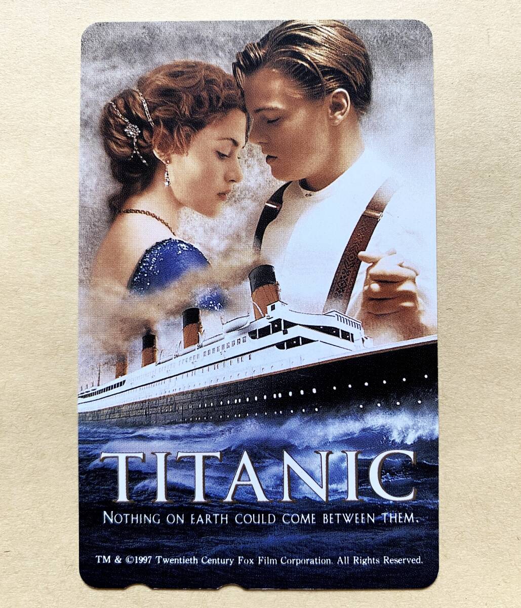 【未使用】 映画テレカ 50度 TITANIC(タイタニック) レオナルド・ディカプリオ/ケイト・ウィンスレット