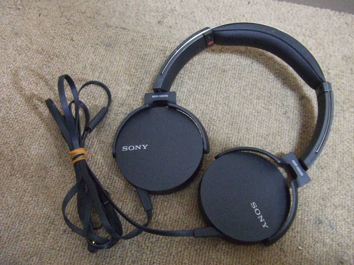 S693 SONY/ソニー ヘッドホン MDR-XB550 本体 中古