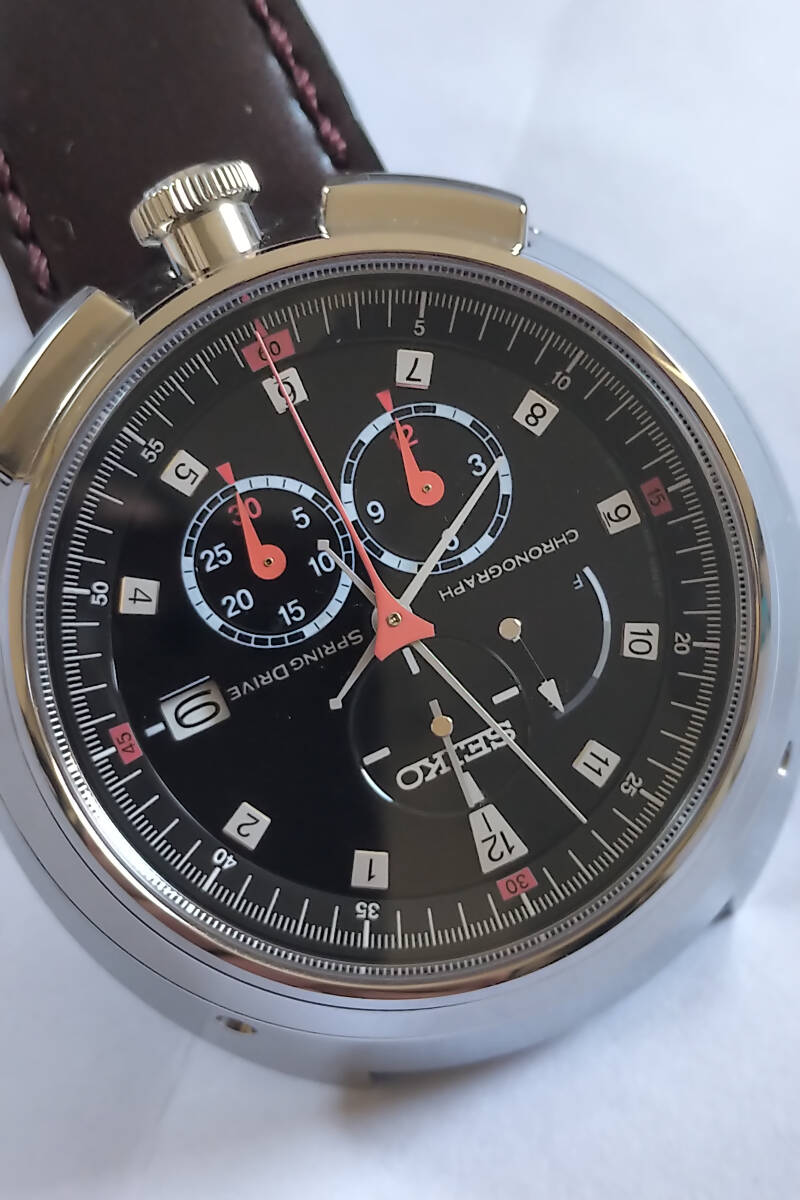 セイコー SEIKO イズル izul 5R85-0AA0 レアな黒文字盤モデル スプリングドライブ チタン 正規販売品は17個のみ マニアのあなたに GS VFA