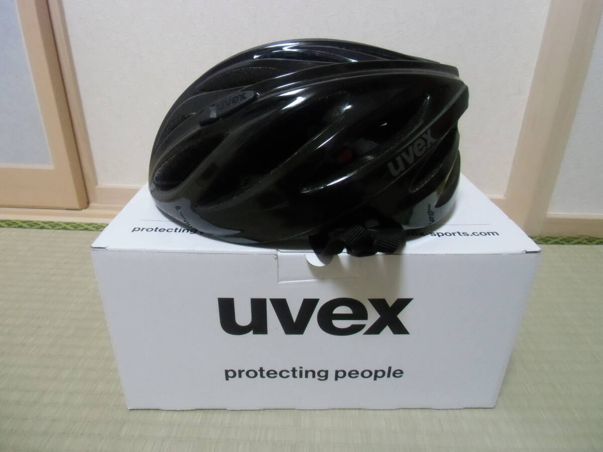 □ウベックス uvex サイクルヘルメット boss race ブラック 55～60cm 安全規格 CEマーク　 4102290317
