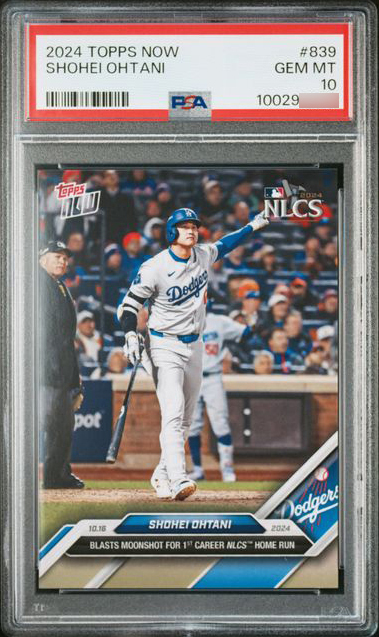 【PSA10 鑑定済み】 大谷翔平 2024 Topps now #839 リーグ優勝決定シリーズ 特大ホームラン