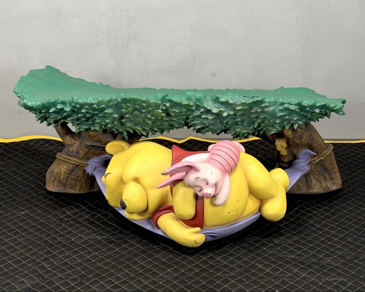 希少■くまのプーさん ベンチ 棚 プーさん ピグレット 置物 インテリア Disney ディズニー Pooh 店舗什器 ■兵庫県姫路市から A25-344
