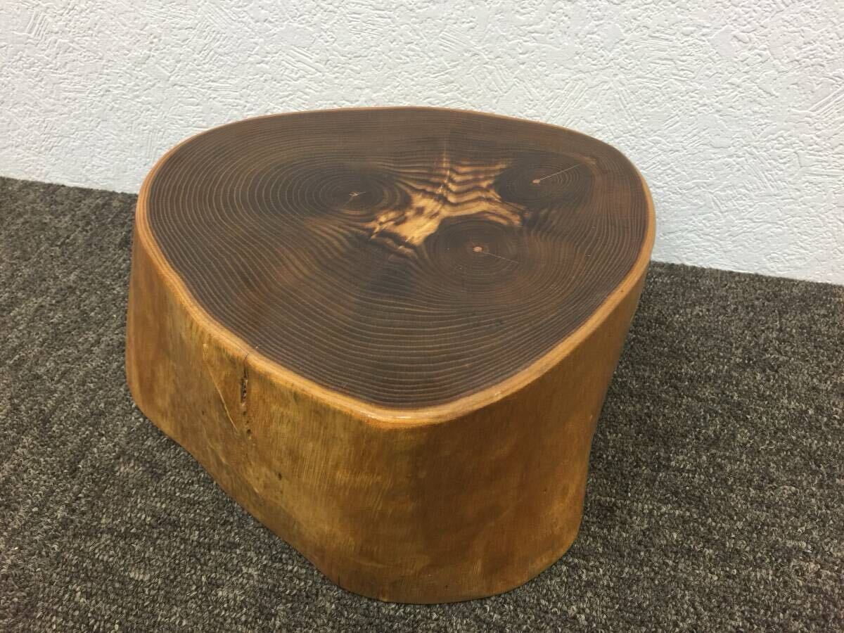 槐 えんじゅ 切り株 厚さ約120mm エンジュ 花台 丸太 輪切り 置物 ディスプレイ 飾り台