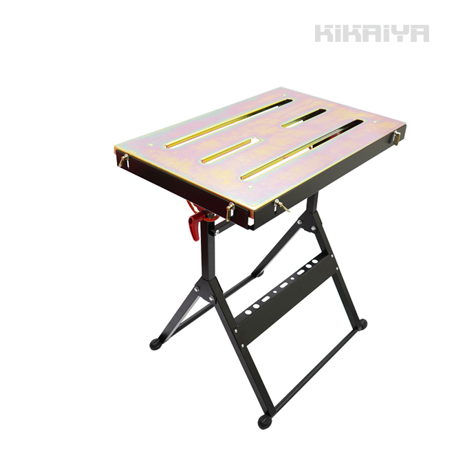 溶接テーブル 折りたたみ式 作業台 W760×D510×H830mm ウェルディングテーブル 溶接台 KIKAIYA