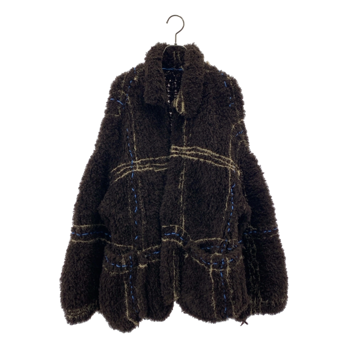 Kota Gushiken / コウタグシケン Blanket Jacket for WARE-mo-KOU Exclusive チェック ニット ジャケット