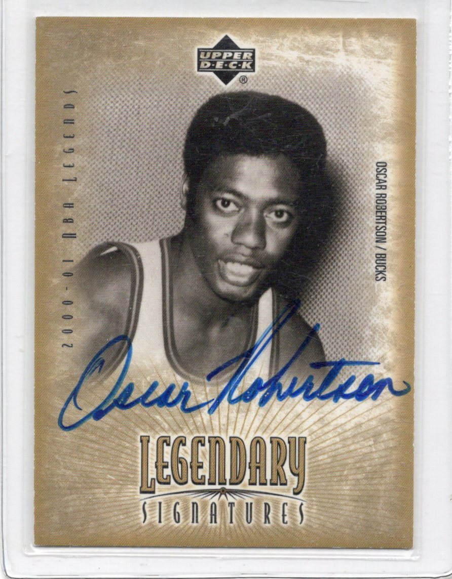 NBA UD LEGENDARY SIGNATURES OSCAR ROBERTSON オスカー ロバートソン 直筆サイン 新品ミント状態品