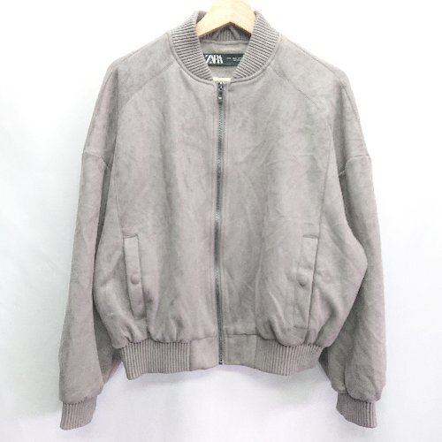 ◇ ⊇ ZARA ザラ 長袖 ジャケット サイズS グレー レディース E