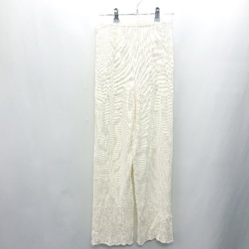 ◇ BEAUTY&YOUTH UNITED ARROWS ニットパンツ サイズ表記なし アイボリー レディース E