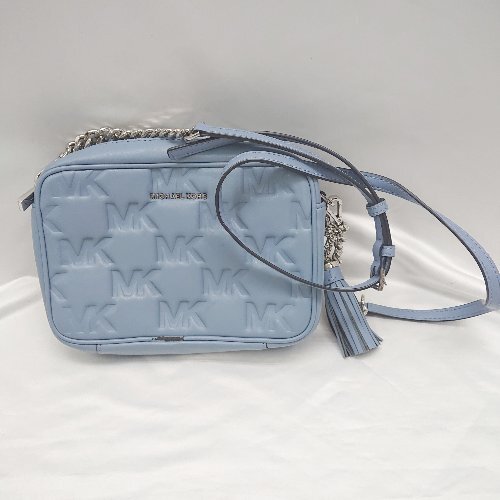 ◇ Θ MICHAEL KORS マイケルコース JET SET ショルダーバッグ ブルー レディース E