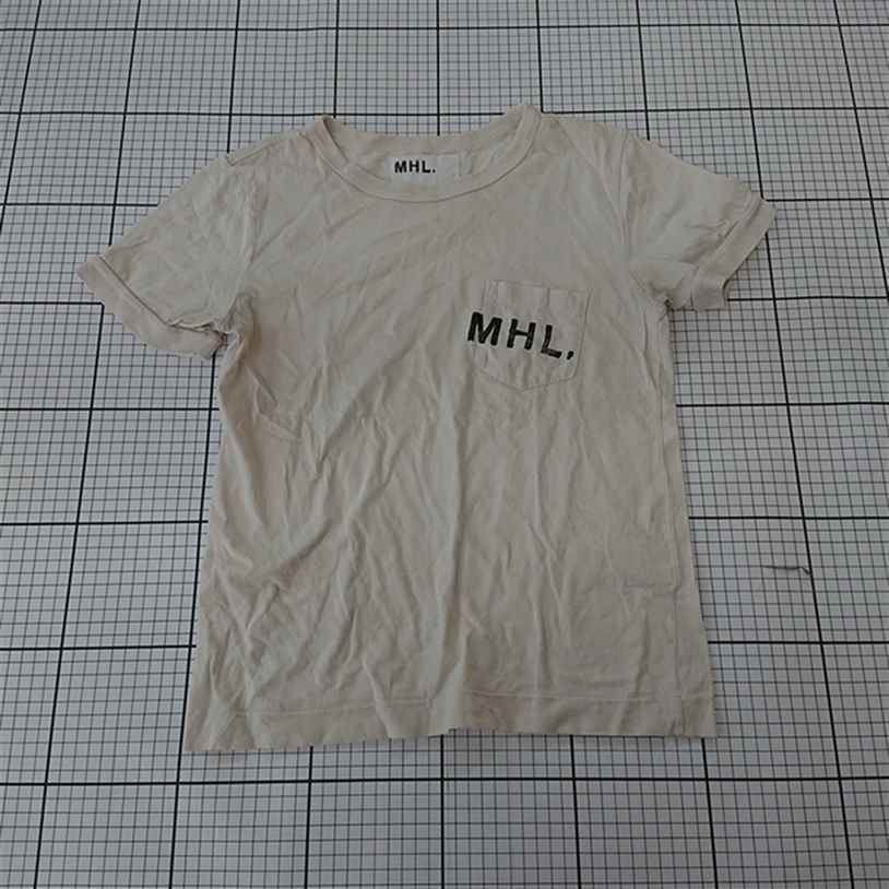 ◇ Θ エムエイチエル MHL. マーガレットハウエル コットンTシャツ ベージュ系 メンズ サイズII E