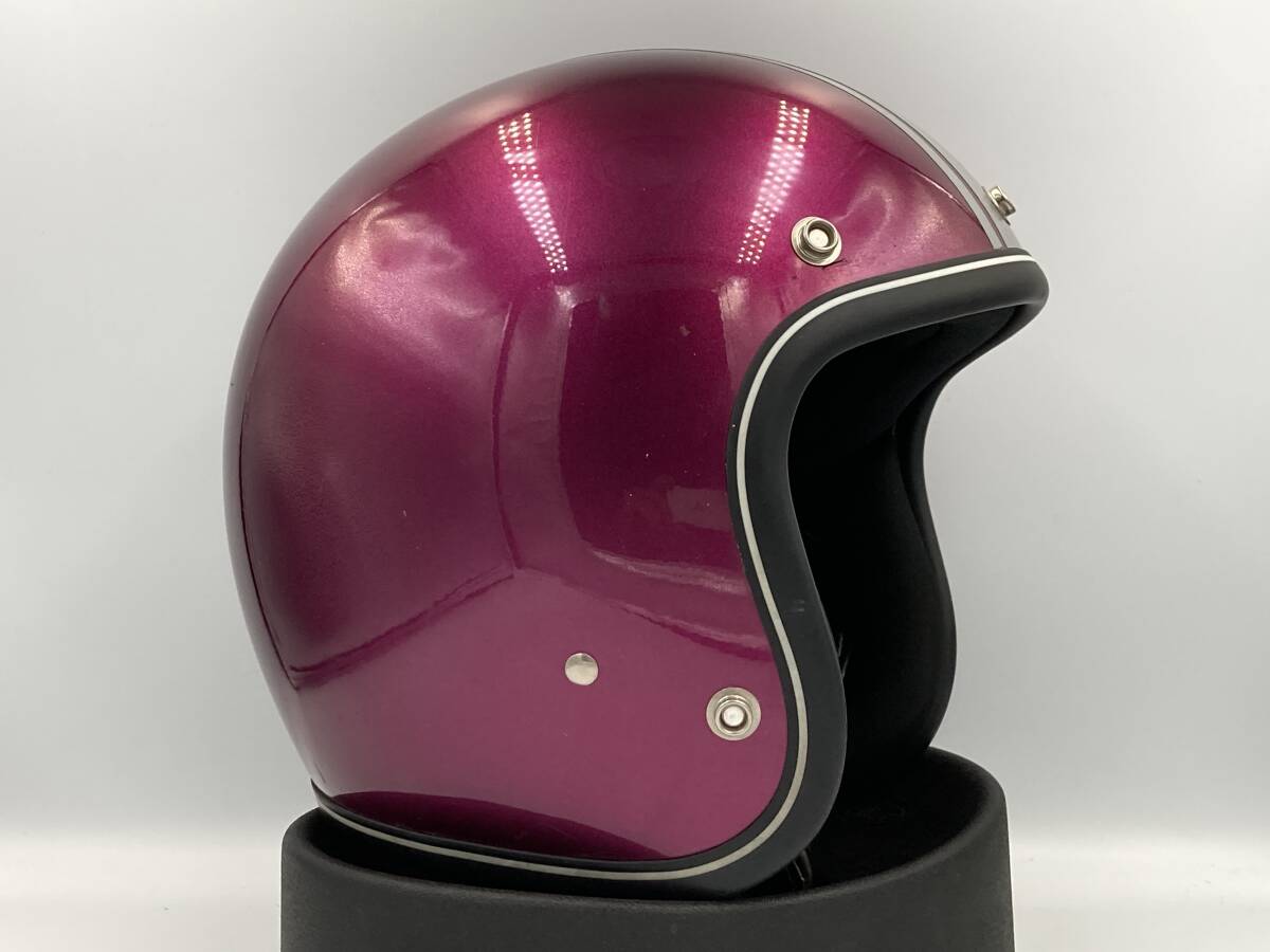 立花 タチバナ SHM-GT NP-1 ジェットヘルメット ムラサキ系 Sサイズ 55cm-56cm 程度良好!!