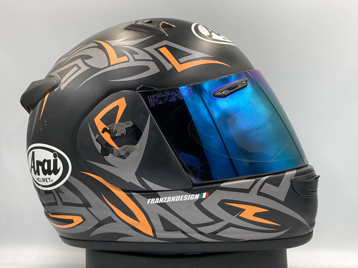 アライ Arai QUANTUM-J クアンタムJ GROOVE グルーブ フルフェイス ヘルメット XLサイズ ミラーシールド付き!!