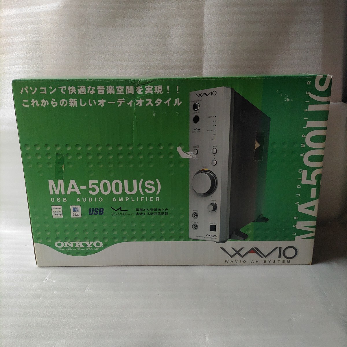 ほぼ未使用 通電確認のみ MA-500U S ONKYO WAVIO AVシステム USBオーディオアンプ シルバー 